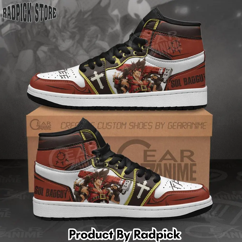 Guilty gear sol badguy air jordan high top sneakers anime mn08  rp0244473